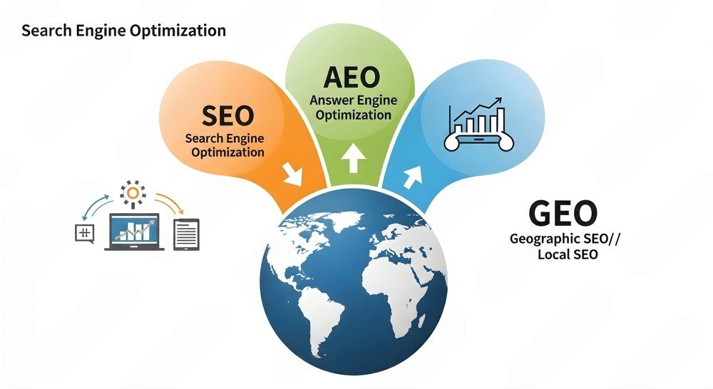 SEO, AEO & GEO: The Complete Search Trinity Guide for 2026