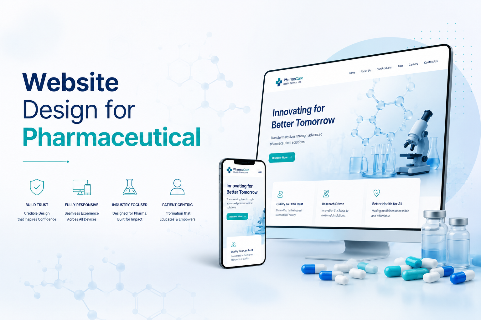 website design for pharmaceutical companies