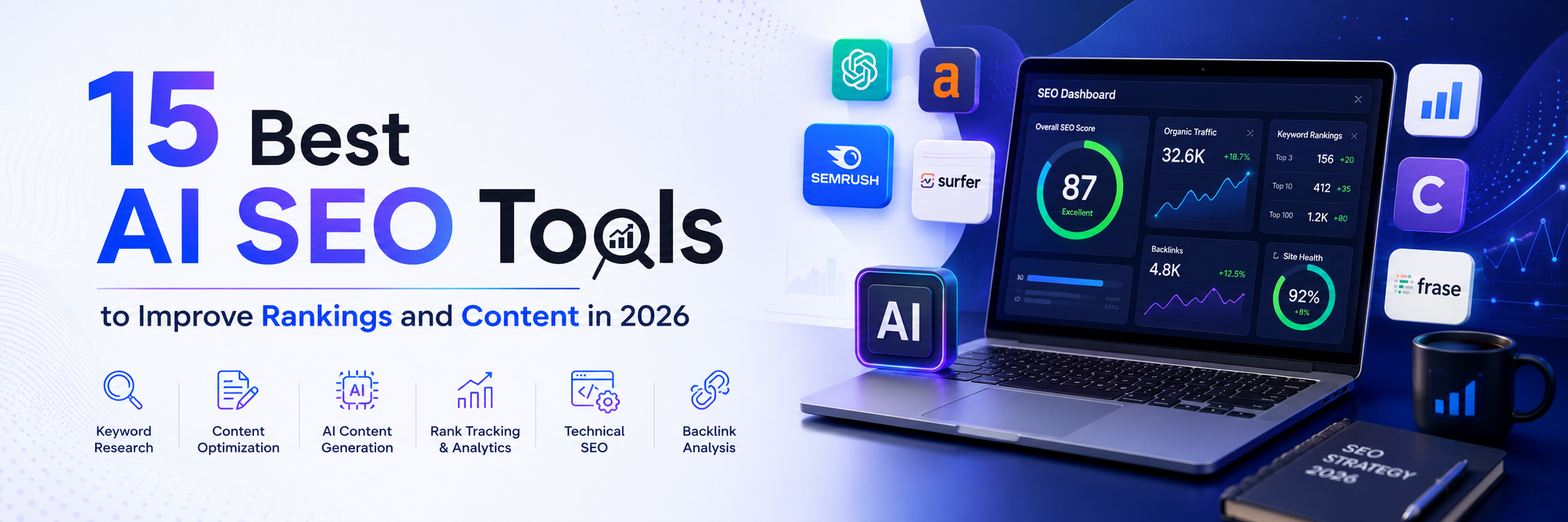 15 Best AI SEO Tools to Improve Rankings and Content in 2026