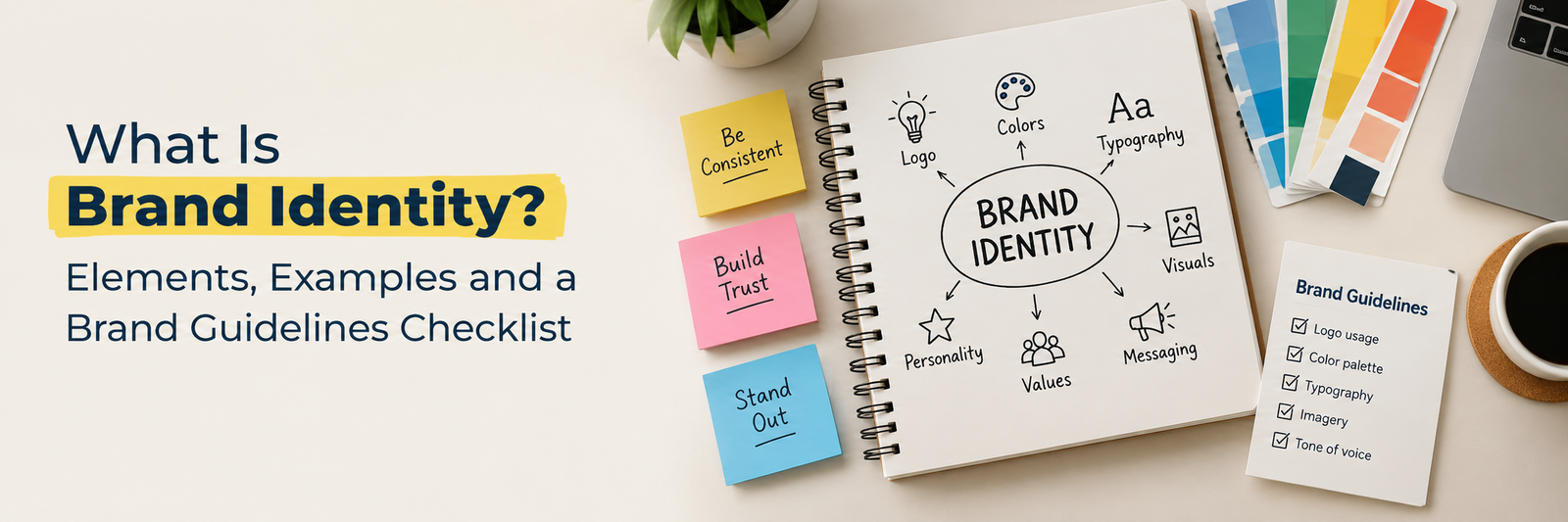 What Is Brand Identity? Elements, Examples and a Brand Guidelines Checklist